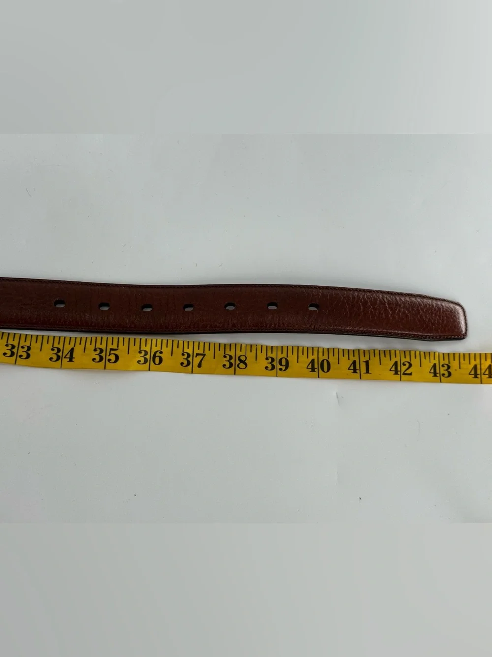 Perry‎ Ellis Portfolio Brown Leather Belt 36